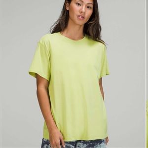 Lululemon All Yours Tee, Wasabi Green, Size 4
